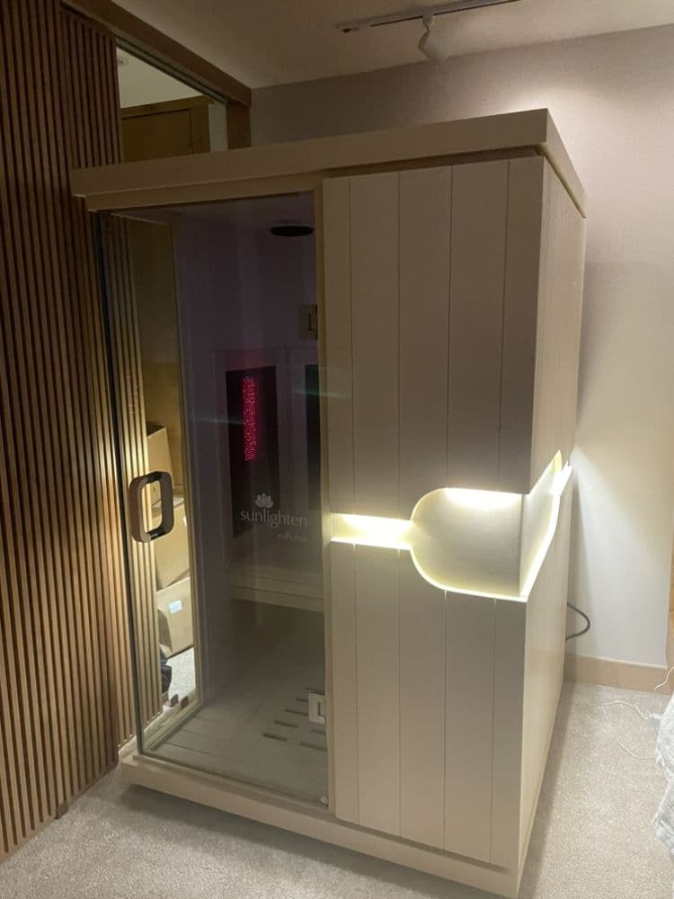 A sauna installation